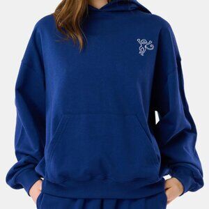 NEW Roller Rabbit Sleep Club Navy Lola Hoodie Long Sleeve Sweatshirt Sz. L